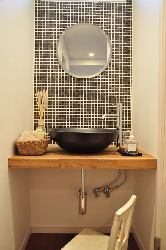 藤沢市　造作洗面台（シンプルな手洗い） イメージ画像