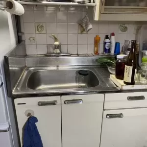 キッチン水洗からの漏水（水漏れ）のサムネイル